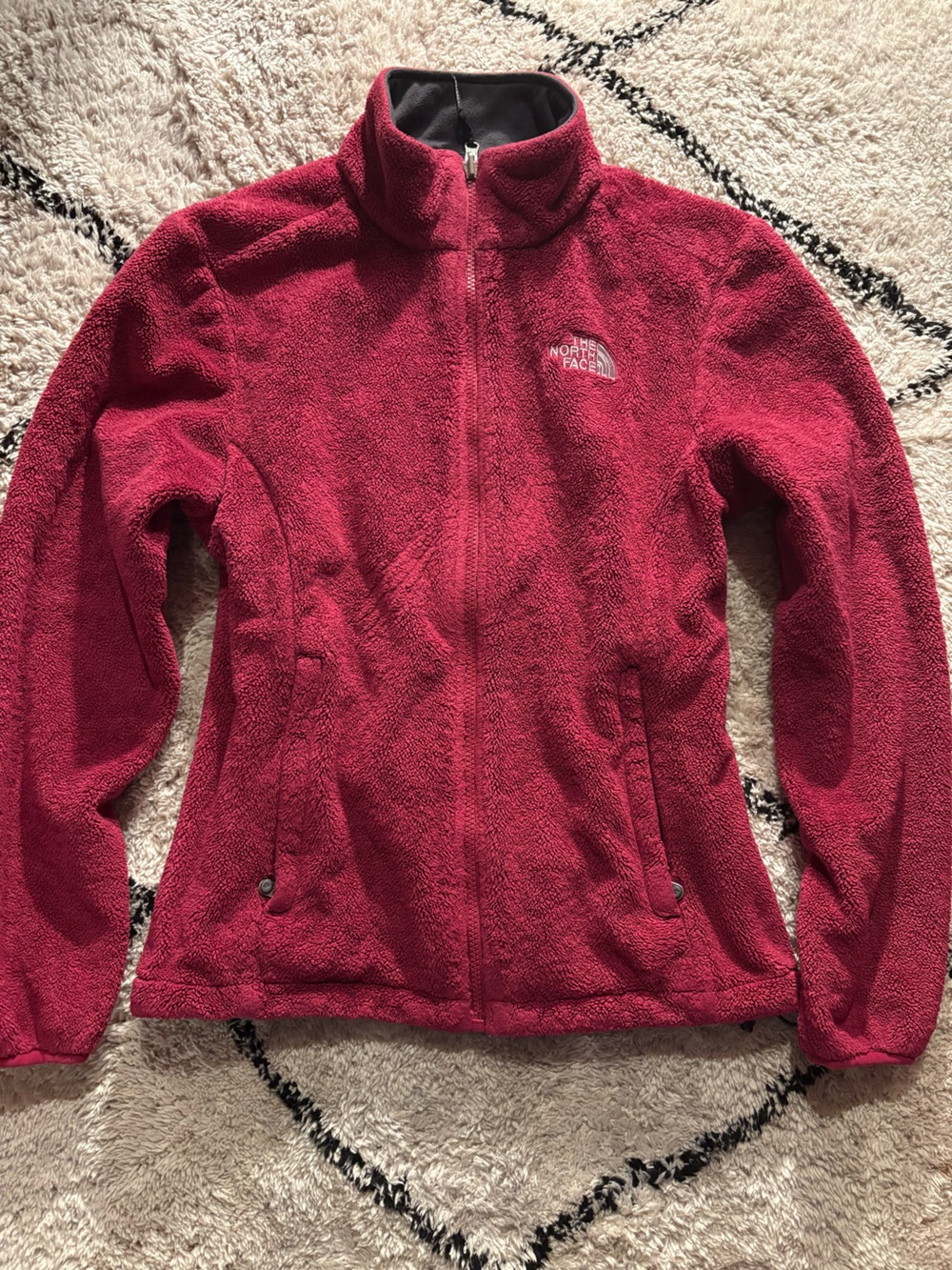 The North Face Kids Burgundy Fleece Pullover Jacket